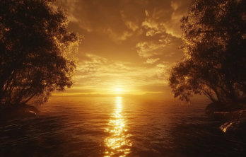 This is a picture of a sunset at Beaver Creek Resort in Gaylord, MI