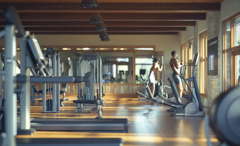 This is a picture of the fiteness center that is being built at Beaver Creek Resort in Gaylord, MI