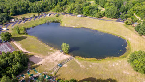 This is a picture of the trout lake at Beaver Creek Resort in Gaylord, MI