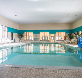 This is a picture of the indoor pool at Beaver Creek Resort in Gaylord, MI